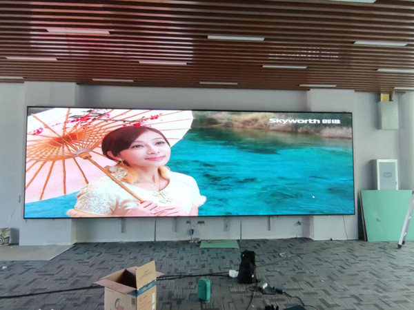 桐庐P1.53led小间距屏安装案例